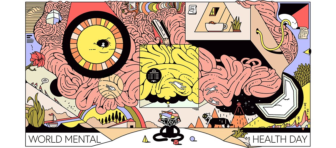 StrudelDesign's tweet image. It's #WorldMentalHealthDay - we're loving @itsnicethat's series exploring mental wellbeing and creativity itsnicethat.com/features/world…