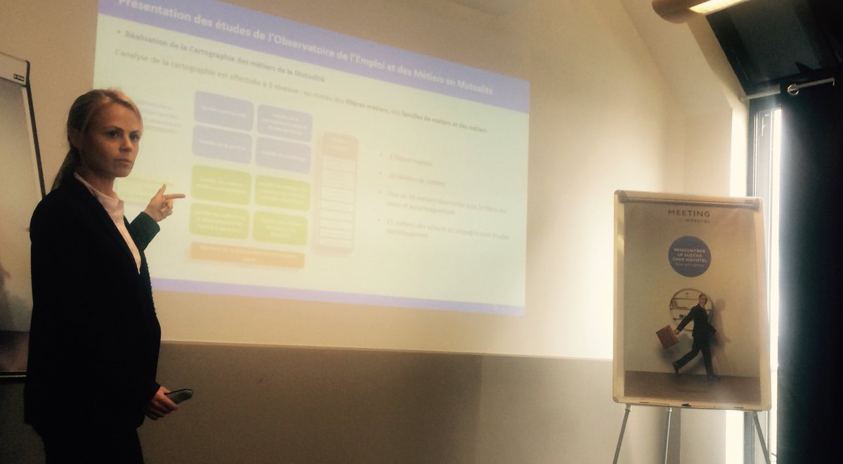 AnemMut's tweet photo. Présentation projet étude #prospective #métiers #livre3 par Resp #OEMM @amandine_leviel avec le club #Expert #RH #RNCSM #GM #mutualite https://t.co/alHckQuuG1