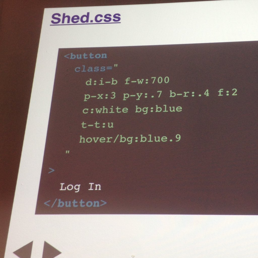 g16n's tweet image. Presentational markup turned from bad to worse. Cryptic, unreadable. #AtomicCSS