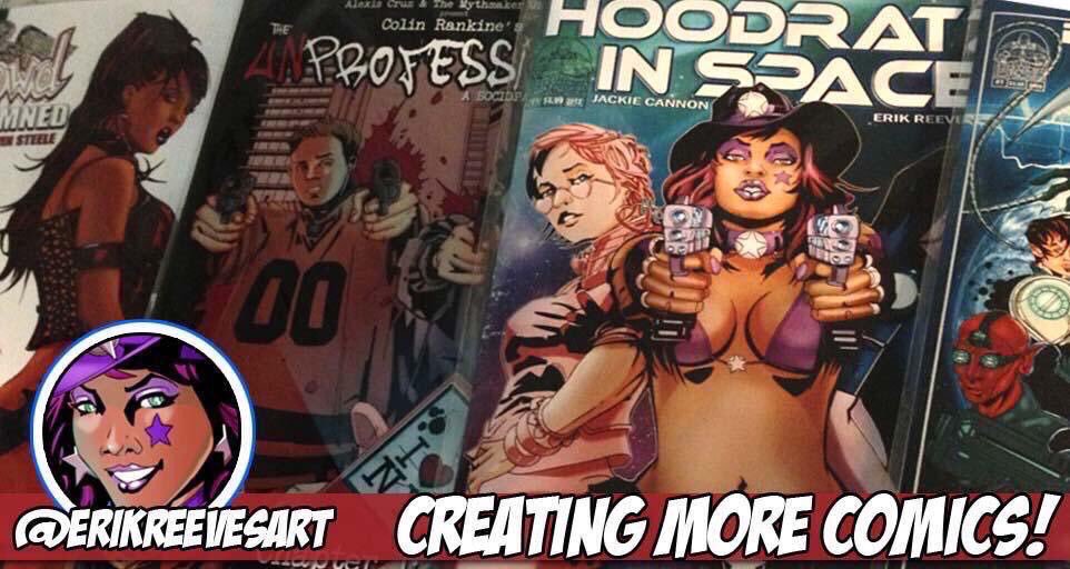 ErikReevesart's tweet photo. #IWouldNotTradeMy love for doing comics for anything! #makecomics #comics #hoodratzinspace #throwdcomic #peacekeepercomic #art https://t.co/LQoNEXosfD