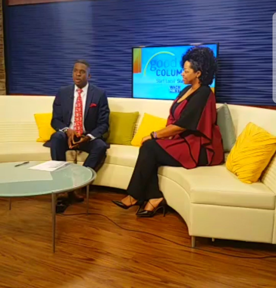 KimRich3's tweet photo. Great interview w/ Fraendy Clervaud from WACH FOX - TV news.  Register for our Grief Day - grief workshop  widowsofopportunity@yahoo.com. https://t.co/ritMjRn8eV