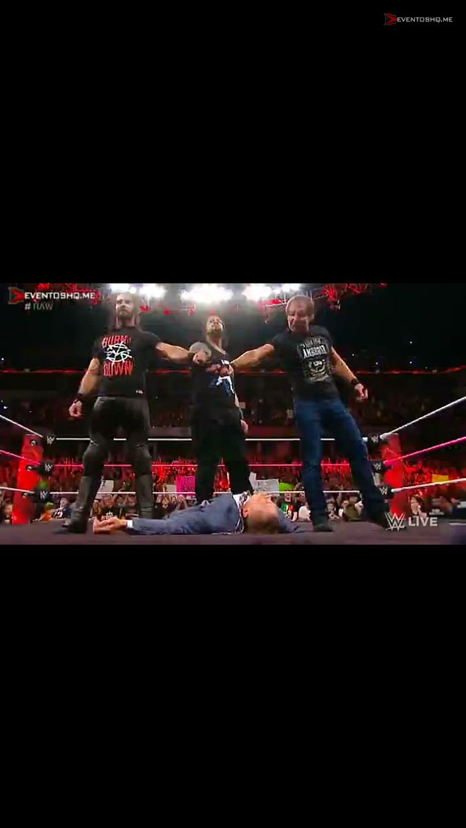 Adr11an_'s tweet photo. Finally... #ShieldIsBack #TheShield #RAW Yes! Yes! Yes! https://t.co/i7ZzNMZo9c
