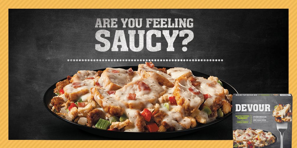 We’re feeling all hot and smothered fantasizing about the creamy goodness of our Bacon Topped Turkey with Garlic Sauce.