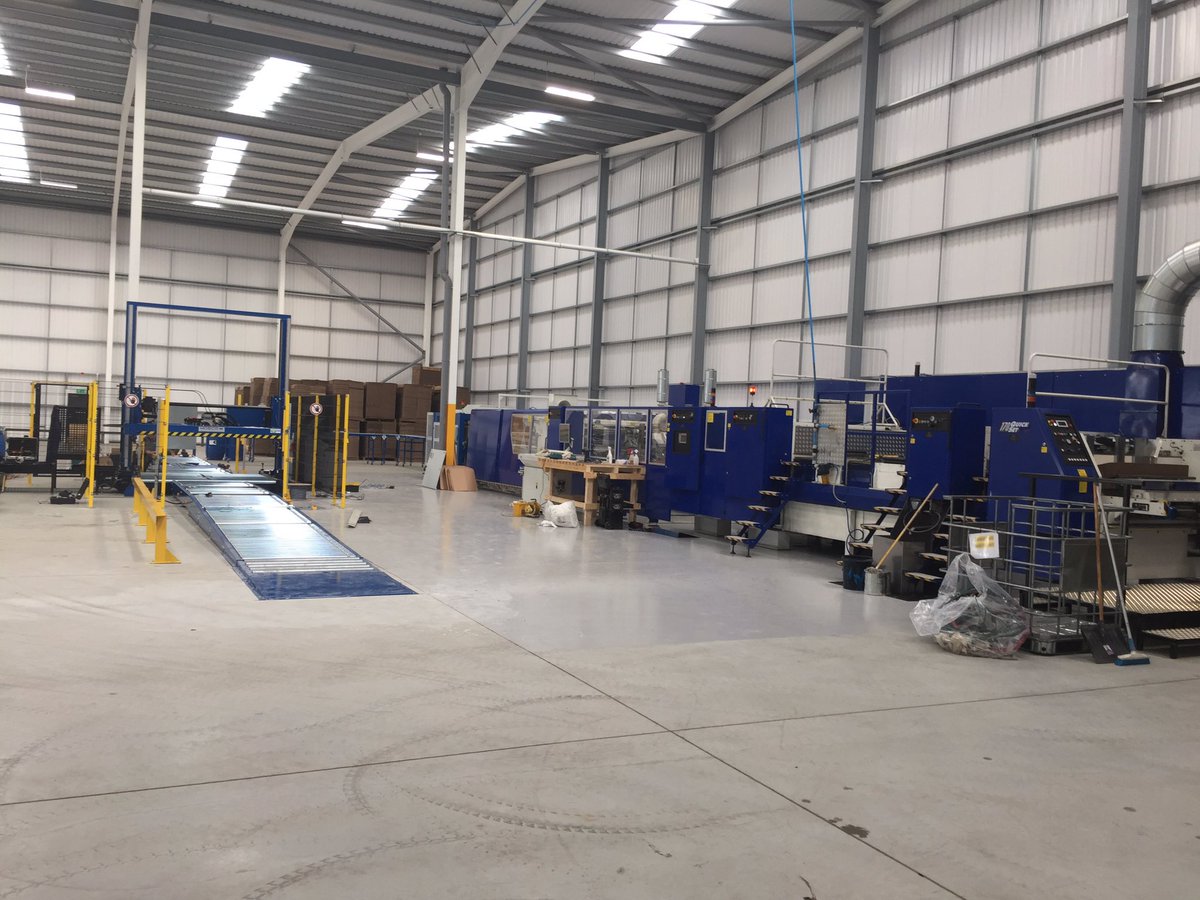 eCorrugatedLtd's tweet photo. Almost there now, on schedule to start up our new capacity in 48hrs #newcapacity https://t.co/kdA5xEO794