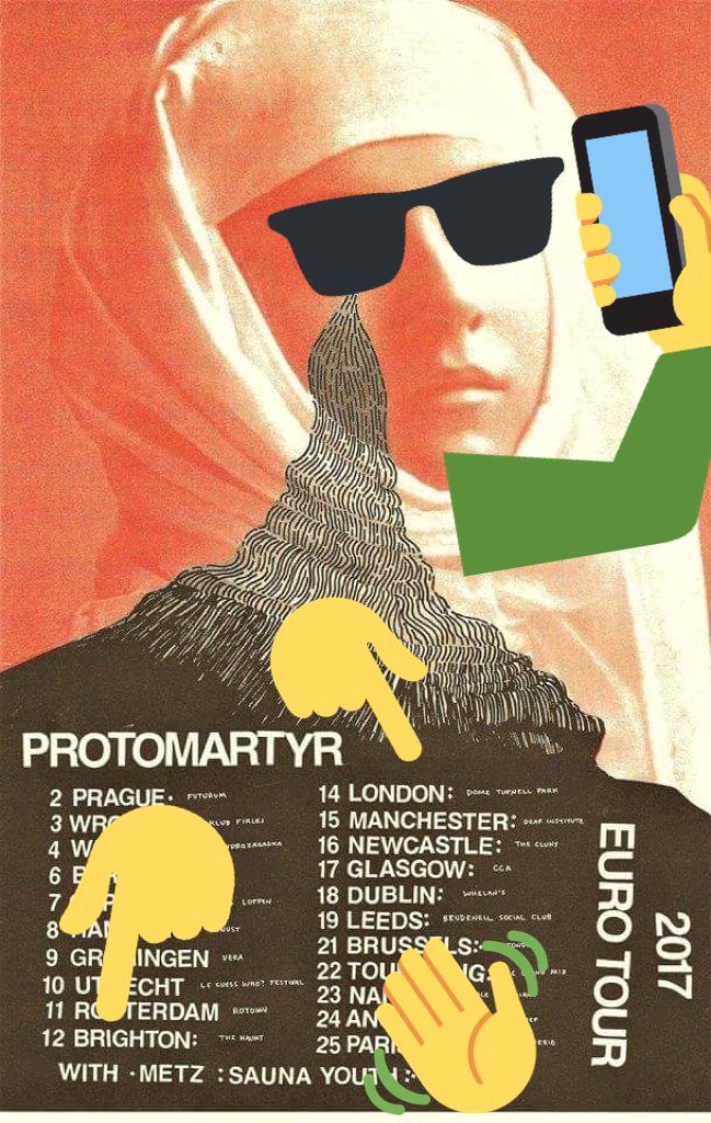 saunayouth's tweet image. Tour with PROTOMARTYR starts in a month. See you in Brighton/London/Manchester/Newcastle/Glasgow/Dublin/Leeds