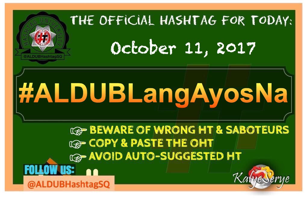 ALDUBHashtagSQ's tweet photo. OHT: #ALDUBLangAyosNa

@ofctrendsetter @jaysondmx @ALDUBNation  @AlDubBigGirlz  @imcr8d4u @WhilczelCanlas @SenyoraTidora_ @AIFam16 @yodabuda https://t.co/PY1rEvcWR5