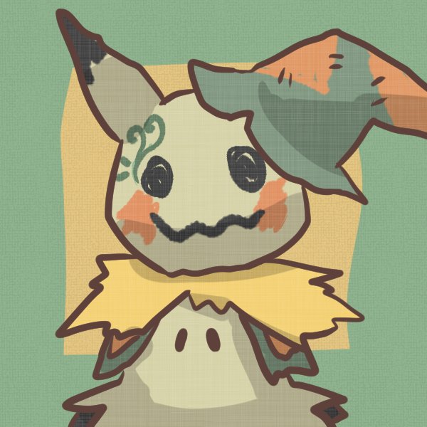 田吾作めちくん プロフ読んで デンリュウ一族なミミッキュ ハロウィンのミミッキュのフリーアイコンです