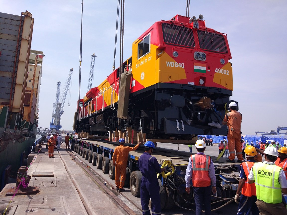 RichOSimpson's tweet photo. so great to see our first @GEIndia @GETRANSPORT arriving on the shores in @makeinindia https://t.co/kIzAi7FD1m