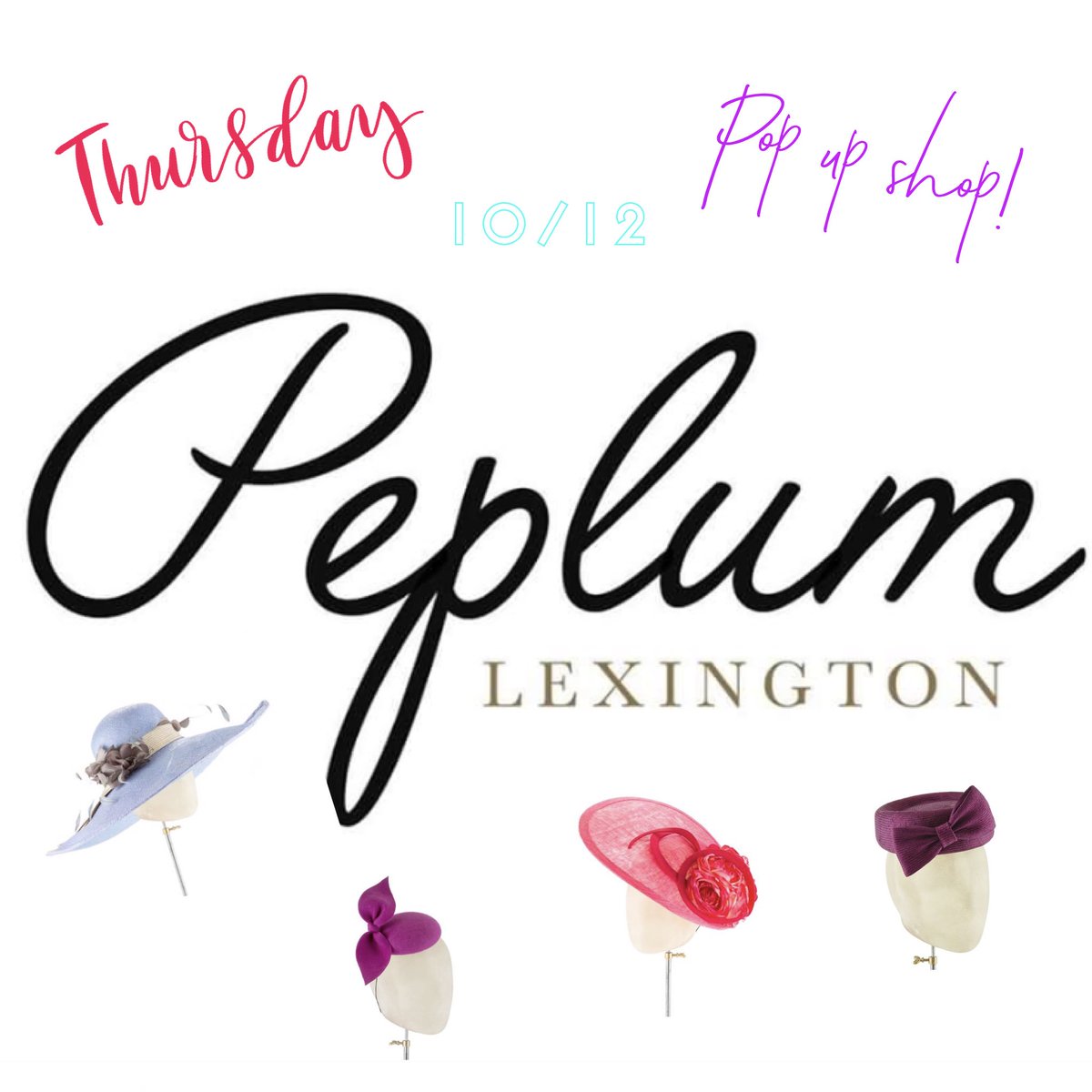 Pop-up shop this Thursday at Peplum!! 6-8 pm