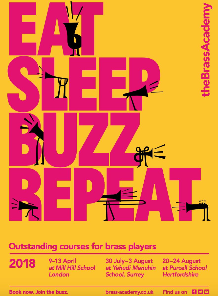 theBrassAcademy's tweet photo. Booking is now open for our 2018 Easter and Summer courses.  Come and join the buzz! https://t.co/WhL9iI6yLs