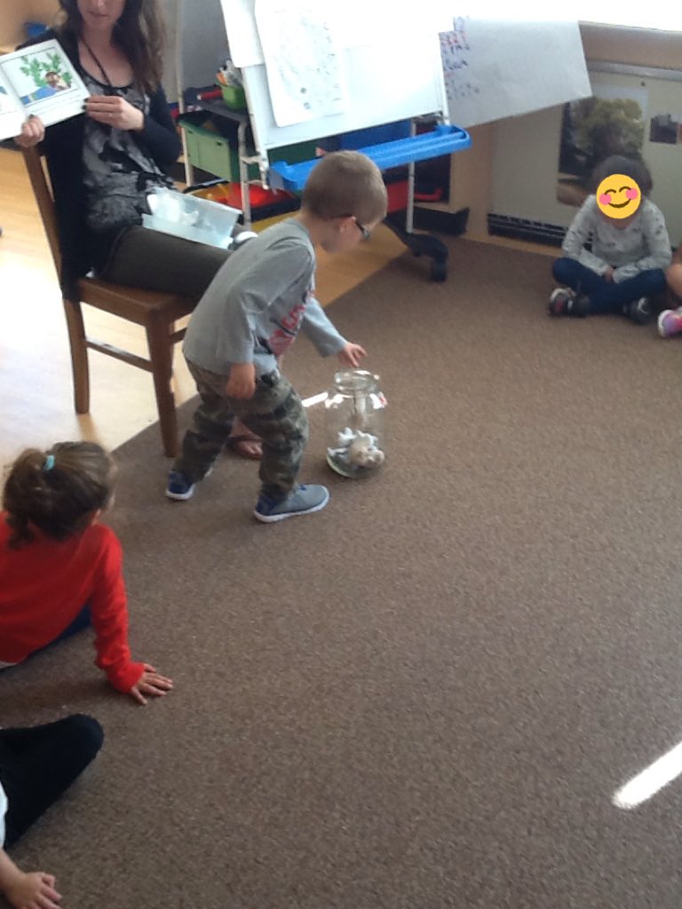 LNHfdk1's tweet photo. Today Ms. Lewis read Mouse Count to us. After an activity at the carpet, we got a chance to retell the story ourselves #mousecount @wrdsb https://t.co/sJPgs3N6sx