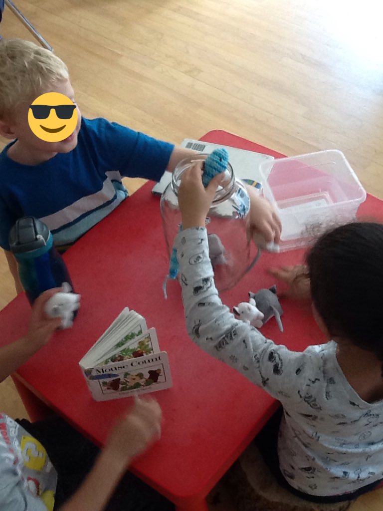 LNHfdk1's tweet photo. Today Ms. Lewis read Mouse Count to us. After an activity at the carpet, we got a chance to retell the story ourselves #mousecount @wrdsb https://t.co/sJPgs3N6sx