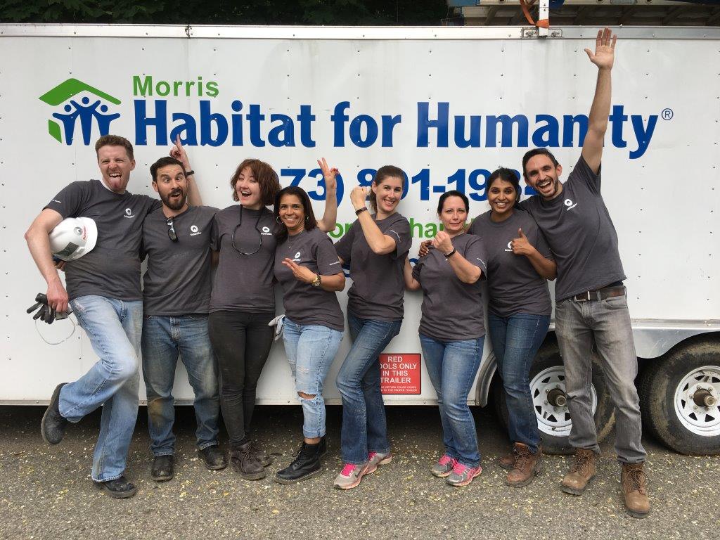 SchindlerNA's tweet photo. We’re volunteering with @MorrisHabitat4 to support efforts to provide new shelter & stability for local families. #MH4H https://t.co/WqbU7xFgGi