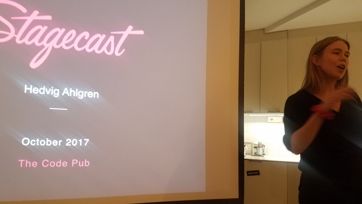 c_osazuwa's tweet photo. Love the advice from @WeAreStagecast's @HedvigAhlberg: Don't be so swedish. Be bold! #codepub #netlight (Yay for other @sthlmmusic peeps!) https://t.co/Hh3HZXeTPN