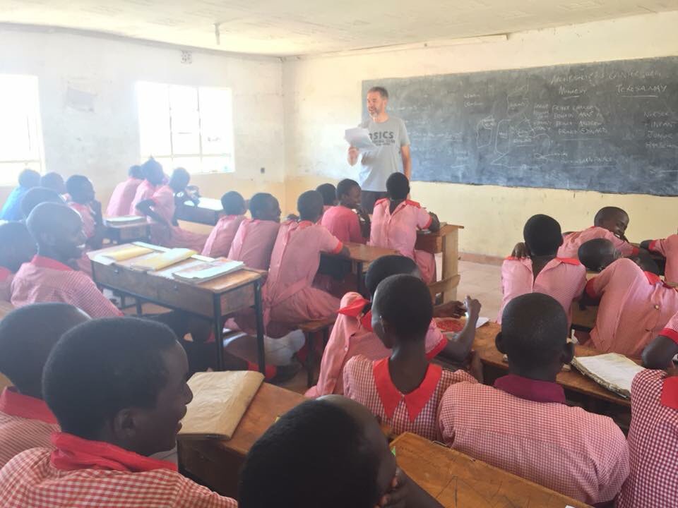 bitcsouthleeds's tweet image. Teaching the children at @Memusi_Tweets about the UK with a rendition of Ilkla Moor ba’tat! Wonderful day!