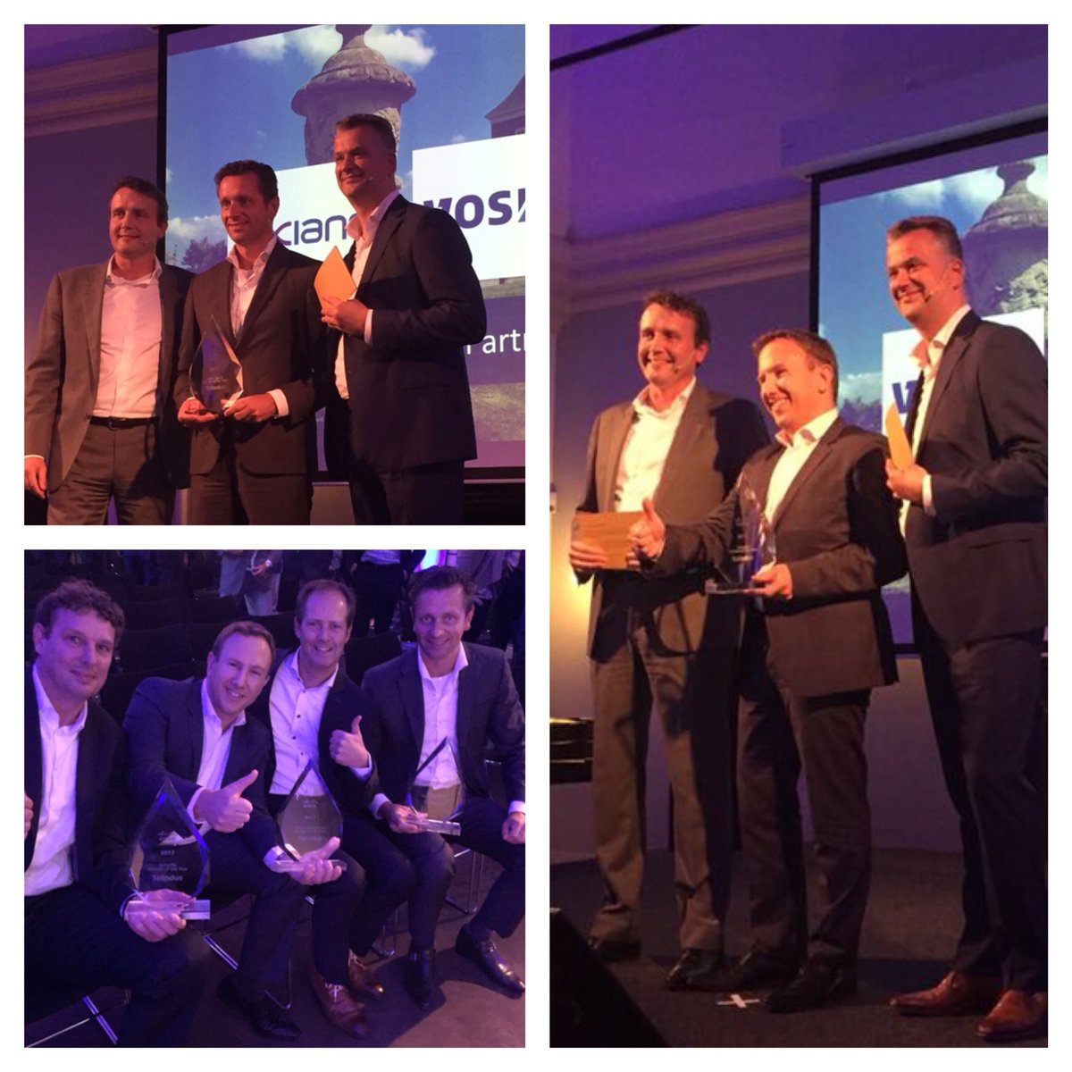 Telindus_NL's tweet photo. Trots, maar liefst 3 awards! Security Partner of the Year, Country
Partner of the Year &amp; Public Sector Partner of the Year@CiscoNederland https://t.co/NjKv1VRErk