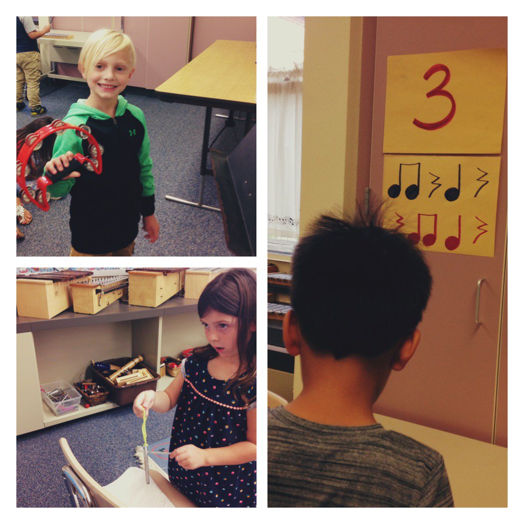 Kindergartners are rocking these instrument stations! #rtmusic <a href="/CYSDMusic/">CYSD Music</a> @rtparrstar