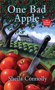 SheilaConnolly's tweet photo. #CozyChat A5 My first, from One Bad Apple. I liked it so much I bought the original painting. https://t.co/UpnjsQYurQ