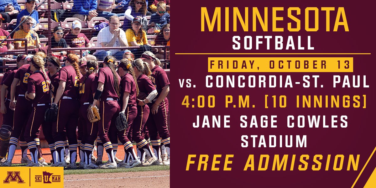 Minnesota Softball tweet media