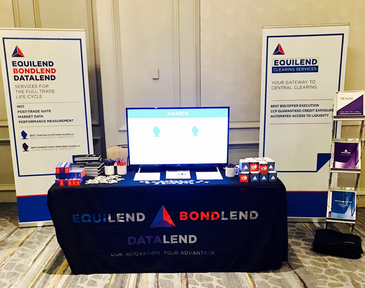 SLTjustin's tweet photo. Stand looking good @EquiLend @DataLend @RMASecLending Conference #RMA2017 #securitieslending @SLTimes_ https://t.co/HNBLqdTSWF