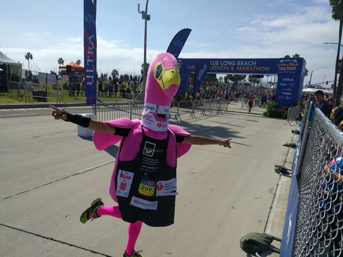 @gregbourdu <a href="/LBMarathon/">2XU Long Beach Marathon</a> <a href="/UKRunChat/">UKRunChat</a> <a href="/UkTriChat/">UKTriChat™️</a> <a href="/UKCycleChat/">UKCycleChat™</a> <a href="/American_Heart/">American Heart Association</a> @AmHeartLA @DLBA <a href="/LongBeachMayor/">Office of Mayor Rex Richardson</a> <a href="/LongBeachCity/">City of Long Beach</a> <a href="/VisitLB/">Visit Long Beach</a> <a href="/JetBlue/">JetBlue</a> <a href="/nuunhydration/">Nuun Hydration</a> 😂 But a #flamingo 'd be too fast flying 🛫 a #marathon
I'd easily 💥🔨 the sub-2h 🚧 <a href="/Nike/">Nike</a> &amp; <a href="/EliudKipchoge/">Eliud Kipchoge - EGH🇰🇪</a> chase 😉
#RunLongBeach #Breaking2