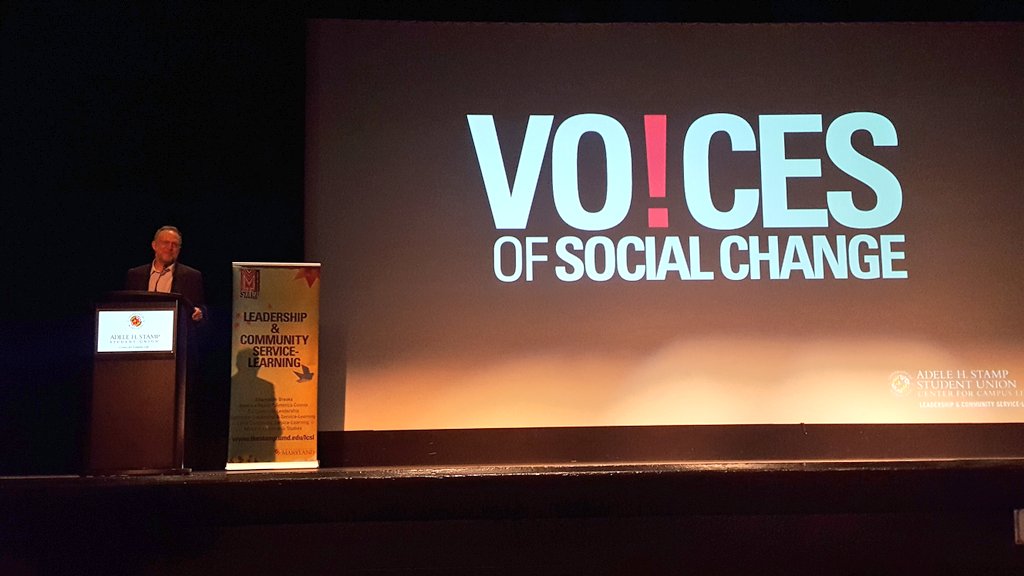 Thanks to Jerry Greenfield of <a href="/benandjerrys/">Ben & Jerry's</a> for being one of our VOICES of Social Change at #UMD