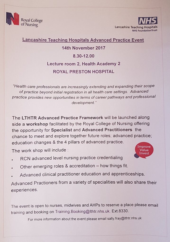 SisterScrappy's tweet photo. Our gang will be giving a presentation on the #NurseClinician role at next months #AdvancedPractice day! #teamLTHTR #makeEMgreat #teamED https://t.co/JD3qXQBkBh