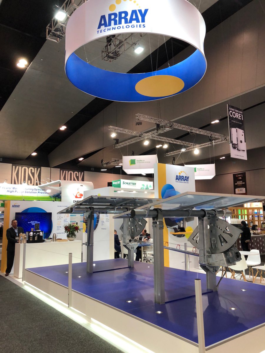 Arraytechinc's tweet photo. We're open for Day 1 of @AllEnergyAU! Come visit the Array team at booth 3020 and see our DuraTrack® HZ v3 in action. #ReliabilityIsPower https://t.co/m2ab7Lgg3R