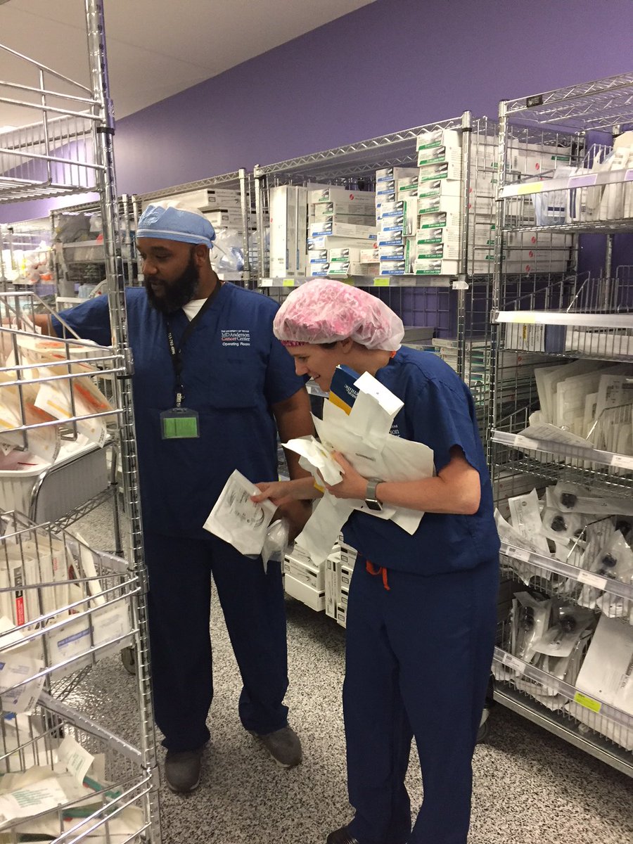 AbigailCaudleMD's tweet image. They put me to work in Materials Management today. Thanks Donnell for showing me where to restock supplies!