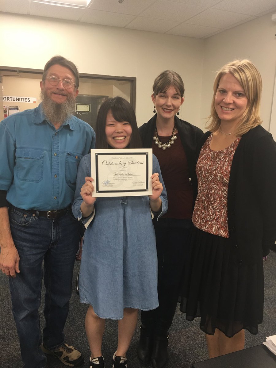 UTMInternation's tweet photo. So proud of our Outstanding Student of the Term, Haruka Sako, from our awesome partner, @FukuokaJoGakuin ! https://t.co/zVlN7pQBSA
