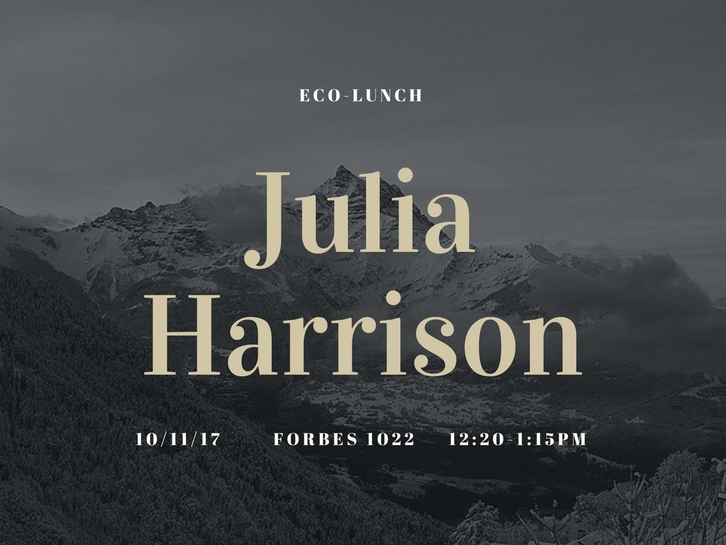 CNU_BioClub's tweet photo. Hello! There's another EcoLunch this Thursday at 12:20 in Forbes 1022! https://t.co/V14yDNoeJq