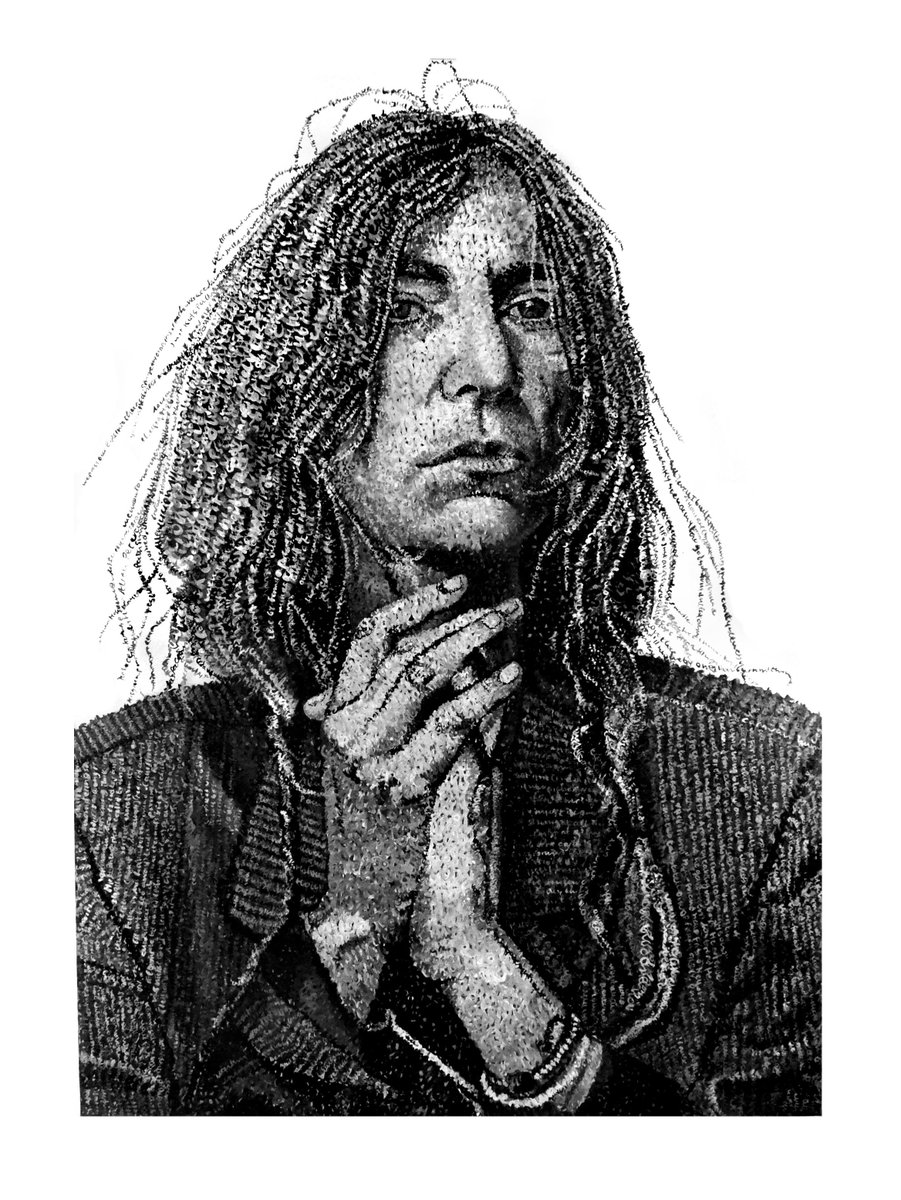 Anna_Lopopolo's tweet photo. My works... 
Painted by only lyrics of songs
ONLY WORDS 
@LoveTinaTurner @prince @SkunkAnansie @PattiSmith_ @thebeatles https://t.co/6WQHkBCJDd