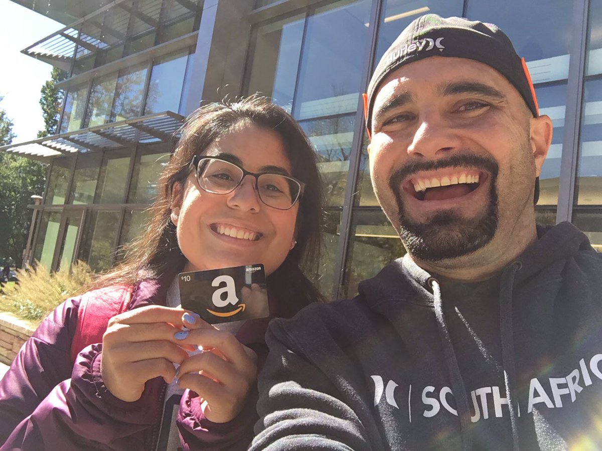 CSUCRU's tweet photo. Congrats to Faith for winning the $10!  
Remember, join us Thursday at 7:30pm in PLANT SCI 101 for capture the flag!  Invite your friends! https://t.co/opBZy7GA6h