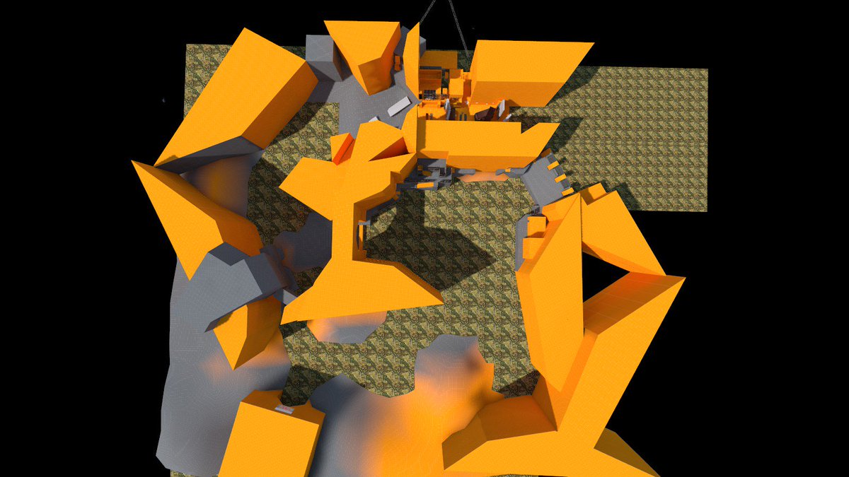 generalvivi's tweet image. A canals type layout for #halflife2 during #Blocktober using #sourcesdk . Gotta love that BSP!!!