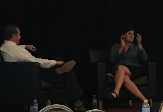 FFACEO's tweet image. Friends of FFA Beth Bechdol of IceMiller &amp;amp; Aaron Whitesel of Dow DuPont. Aaron cites family, faith, 4-H and FFA as keys to his career. Thx!