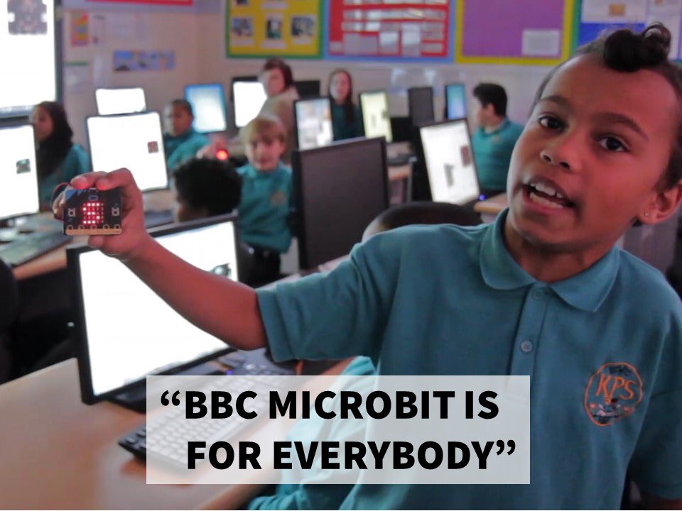 ST3AMCo's tweet photo. @googleeurope @Digitaleagles @BTGroup @cpc_tweet Another primary school in film above with no experience of #BBCmicrobit or @CodeClub and another tomorrow in Newcastle #thisisforeverybody https://t.co/41vOyyvj8T
