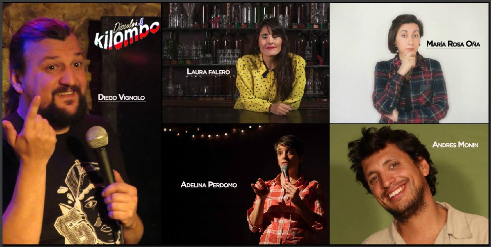 DeKILOMBO's tweet photo. Pasó el ciclo de UNIPERSONALES con los GROSOS de @diego_vignolo, @adeper, @MochilaAsesina, @REOMonin y @MarosaOnia! 
#GRACIAS! #comediaunder https://t.co/NcouY0QEpG