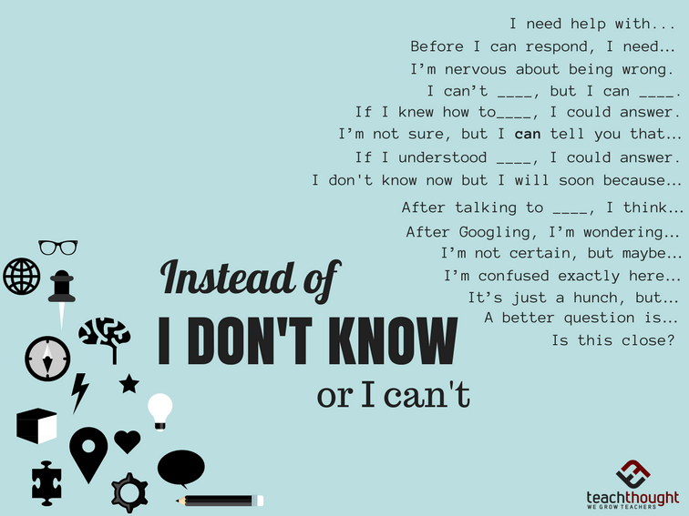 ACLjohn's tweet photo. #FACEandS #ITT #One4Learners - 25 Alternatives To "I Don't Know" And "I Can't" https://t.co/P3svLiRzUJ https://t.co/SEW3JsN3Y7