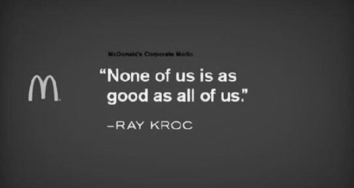 LEAKPRO's tweet photo. I think this is going to be my go-to phrase now. This can be applied to Business, Family....Ray Kroc really did see the big picture! https://t.co/kSuJjZalf5