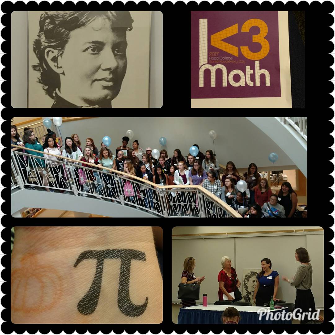 mathwendi's tweet image. Sonia Kovalesky Day at Hood. "Mathematicians can do anything" Fun celebrating women in math and doing math with HS students. @cincottapeter