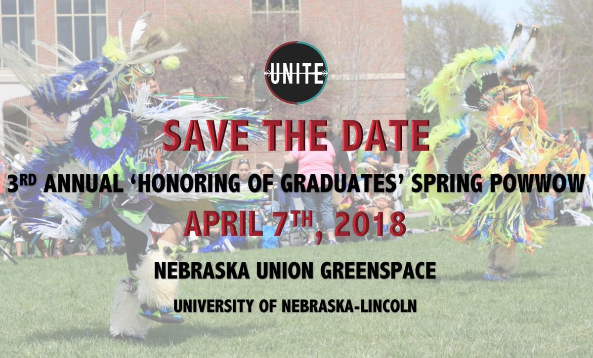 Pleased to announce our date for the powwow! #SAVETHEDATE #UNLPOWWOW #UNITEUNL