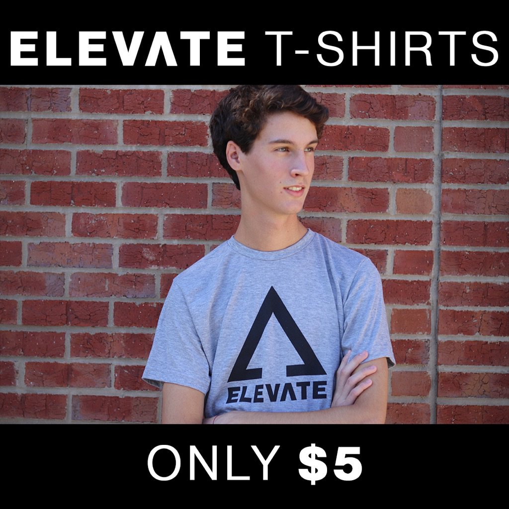 PCBStudents's tweet photo. Come to Elevate tomorrow night at 7pm and pick up one of these awesome shirts for ONLY $5 #pcbelevate #pcbstudents https://t.co/fGgedt7LmH