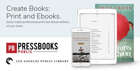 Create print and Ebooks with Pressbooks Public