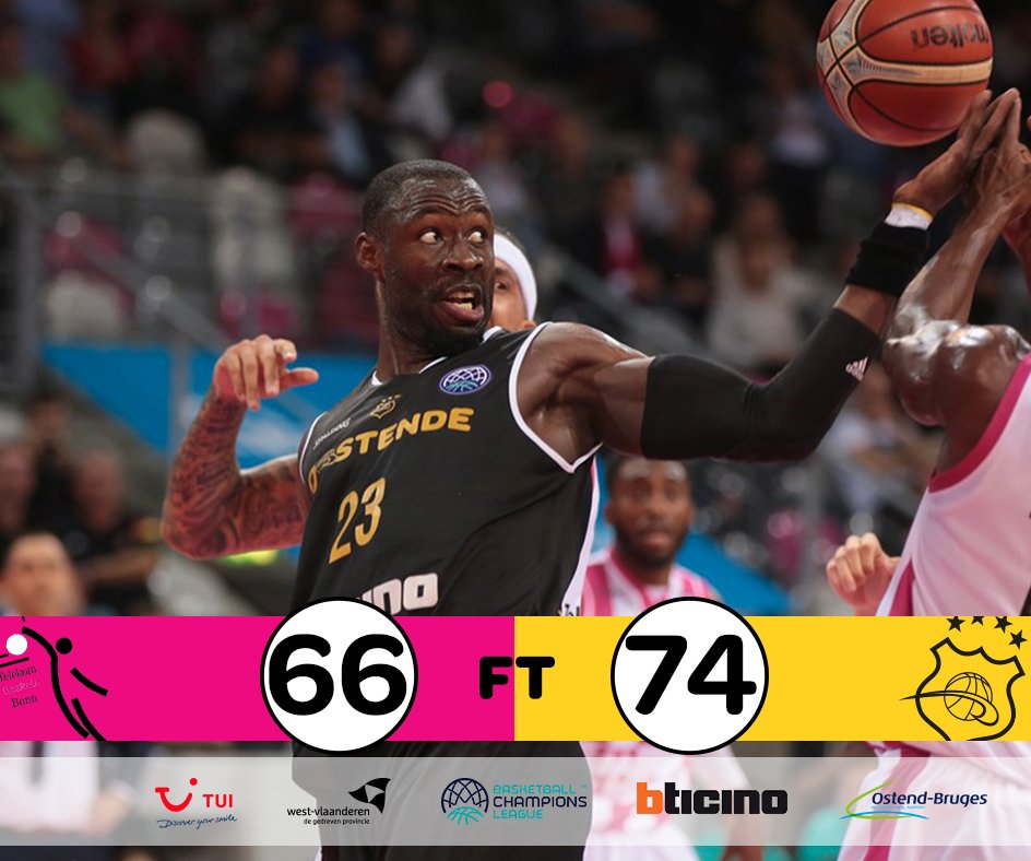 @BCOOSTENDE takes their first win in the <a href="/BasketballCL/">Basketball Champions League</a> against <a href="/TelekomBaskets/">Telekom Baskets Bonn</a> with 66-74. #welovebco #BasketballCL