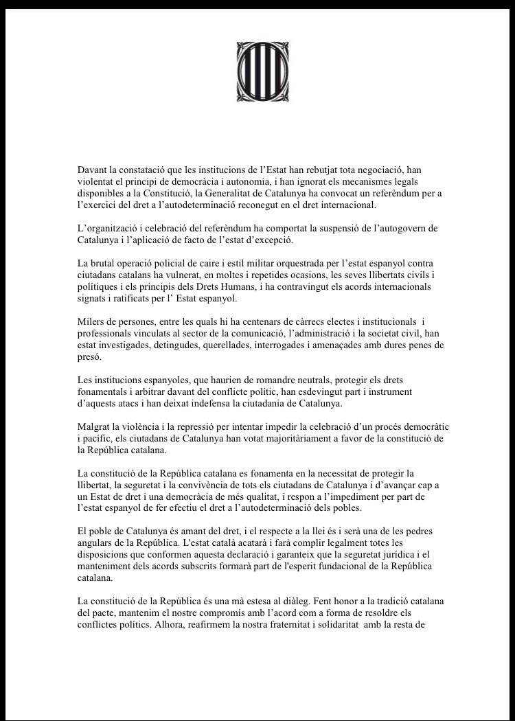 marinaftorne's tweet photo. La Declaració d'Independència, signada. https://t.co/GG1feJM23u