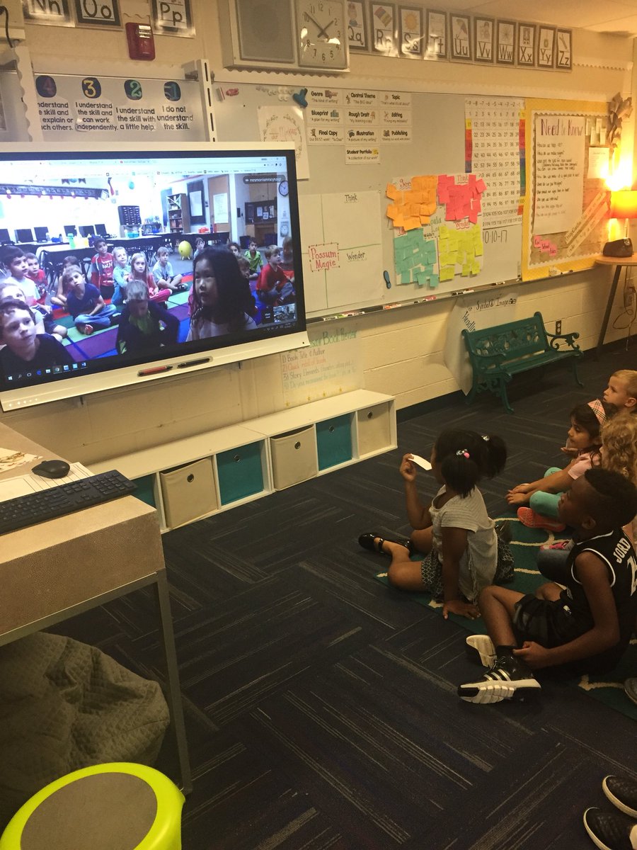 @iTeachHarts so much fun today connecting our firsties for the #gra17 Can’t wait to see what else our connection brings! <a href="/NoviVillageOaks/">Village Oaks Elem.</a>