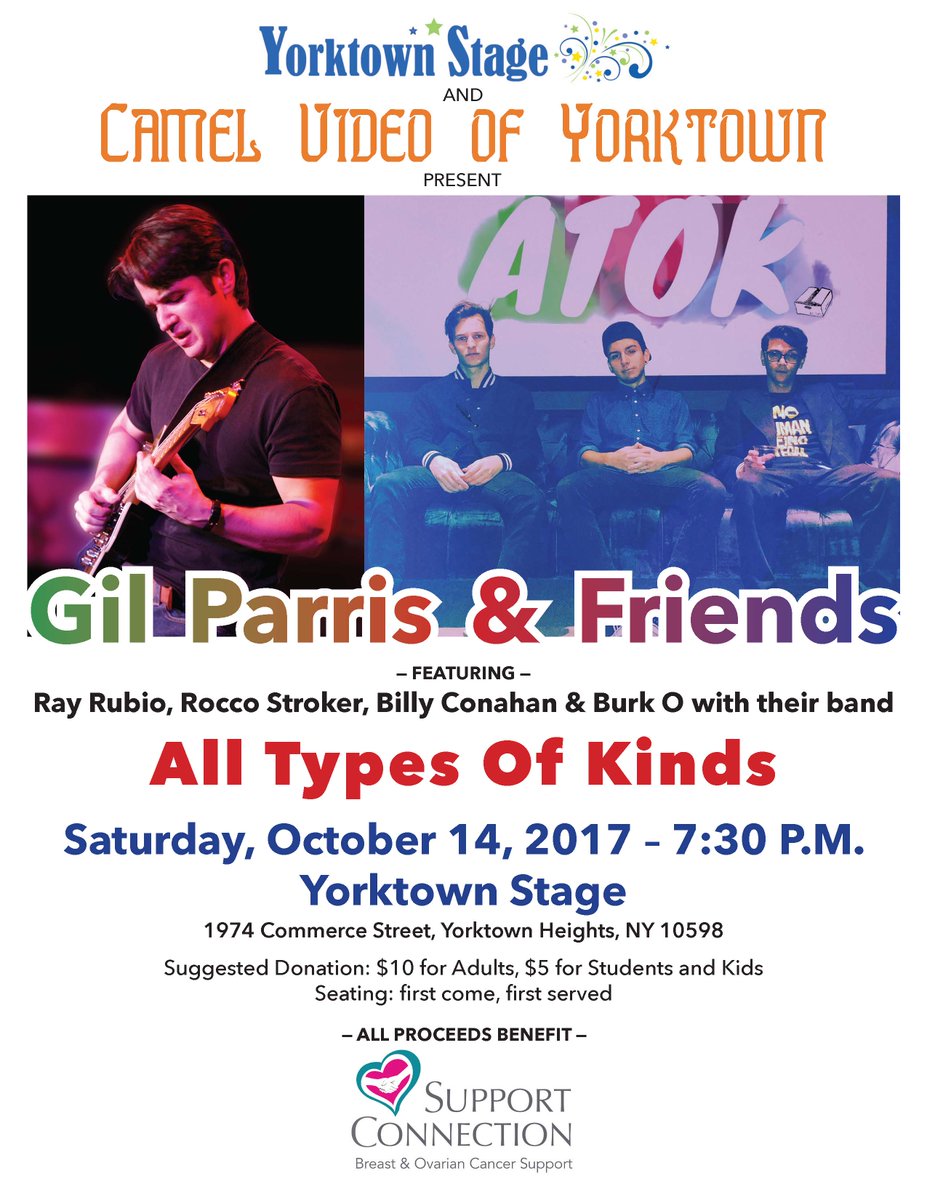 SupportConnect's tweet image. #music #benefit #supportconnection #breastcancer #ovariancancer #gilparris