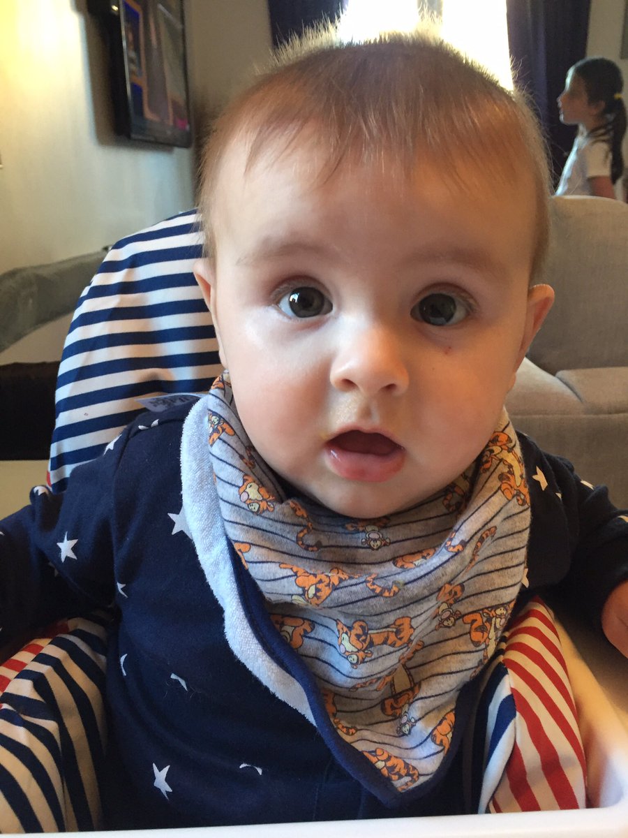 VAtwill's tweet image. This little dude never fails to make my day. 💙👣💙