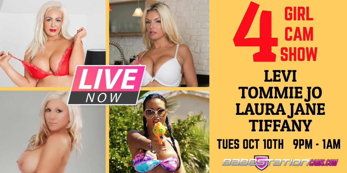 WATCH NOW: 4 Girl Cam Show 👀
💋@LeviBabestation 
💋@TommieJoBabe 
💋 Laura Jane
💋@666TIFFANYC 
Live Now on... https://t.co/QL3uLDpJ7A https://t.co/eT326qEf6i