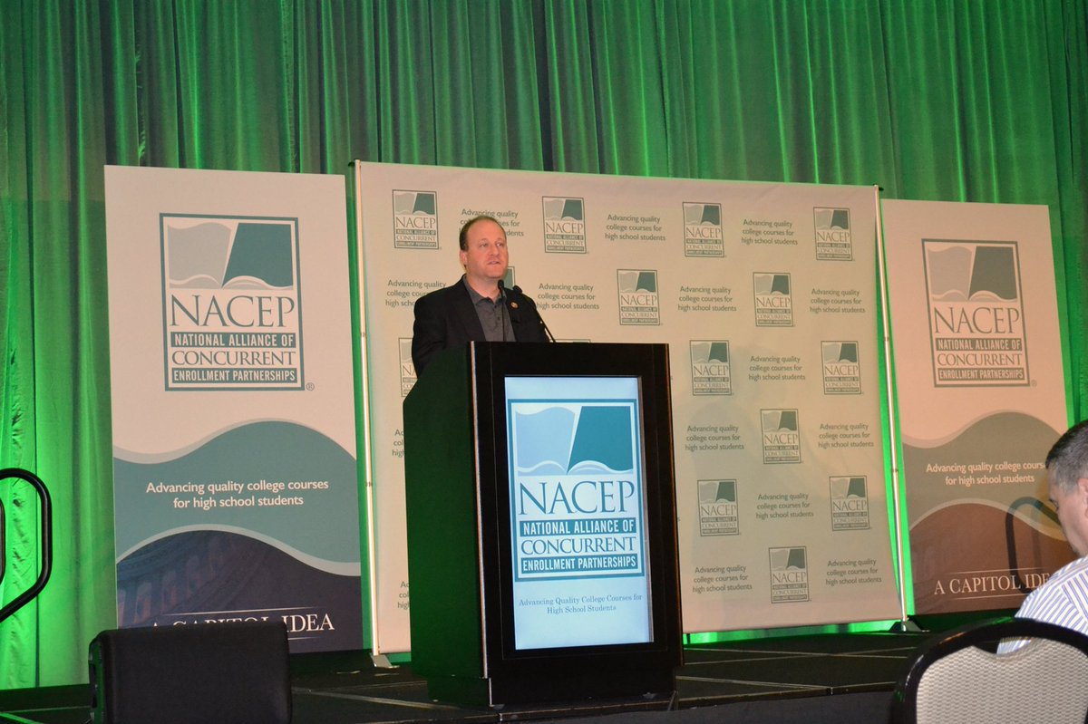 RepJaredPolis's tweet photo. Honored to speak at the #NACEP2017 National Conference to discuss #dualenrollment & #concurrentenrollment https://t.co/CtsTZp4Iu1